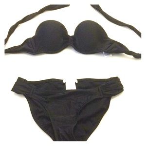 Strapless Black Bikini